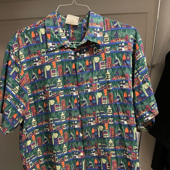 Green casual button down - Picture 3 of 3